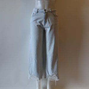 DL1961 "HEPBURN" HIGH RISE WIDE LEG LIGHT BLUE JEANS SZ 26*